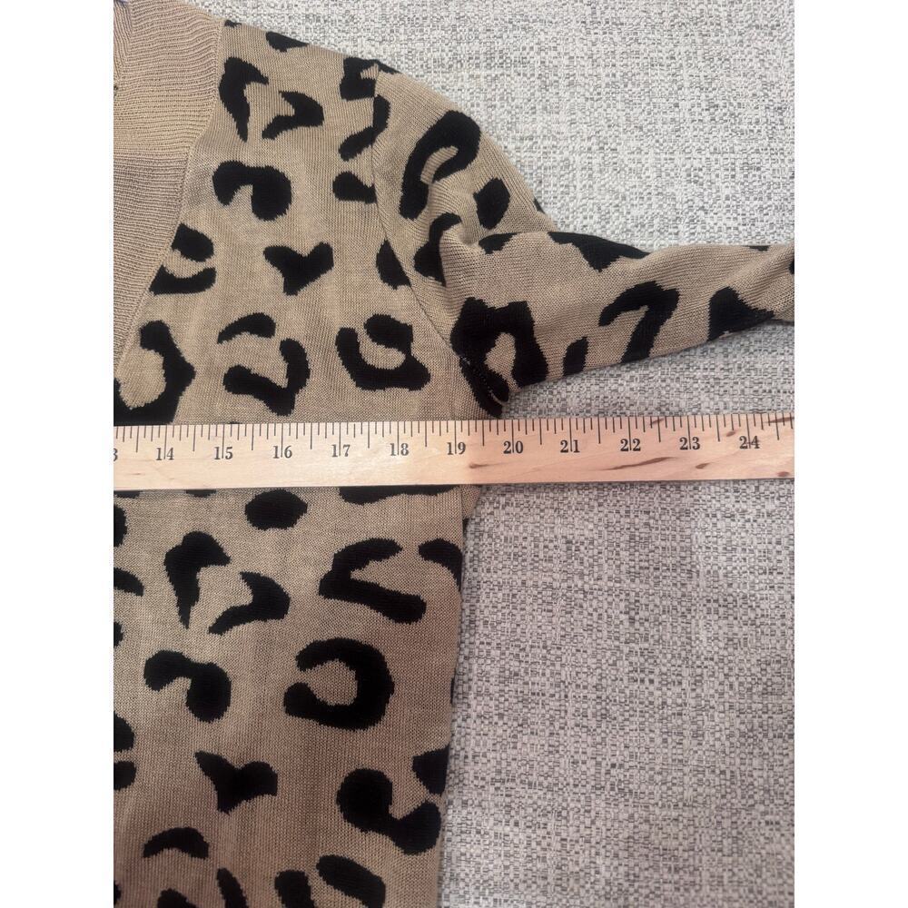 Love Ellie Animal Leopard Print Open Front Cardigan Lightweight Sweater Kids XL - Picture 8 of 9